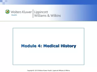 Module 4: Medical History
