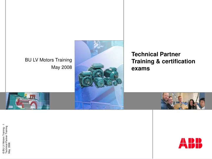 technical partner training certification exams