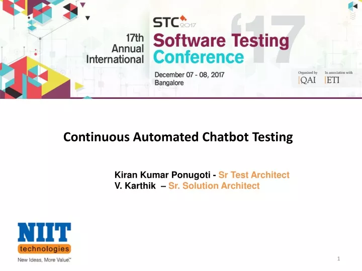 continuous automated chatbot testing