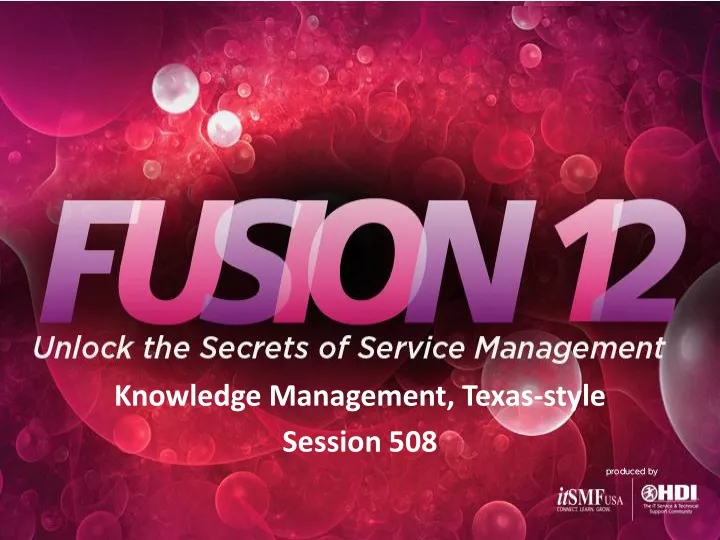 knowledge management texas style session 508