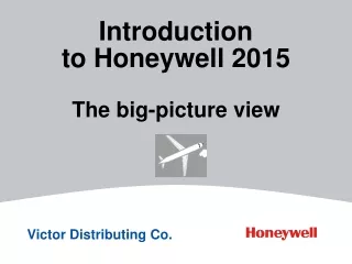 Introduction to Honeywell 2015 The big-picture view