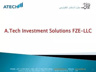A.Tech Investment Solutions FZE-LLC