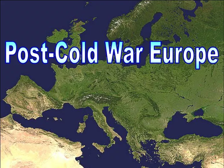 post cold war europe