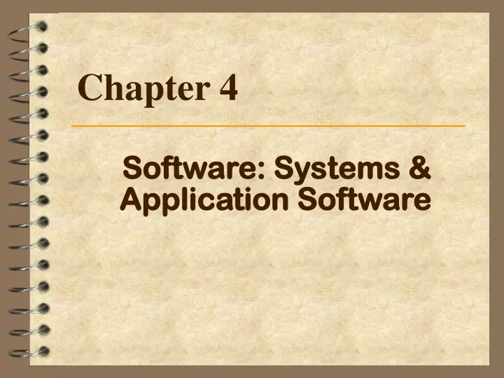 software systems application software