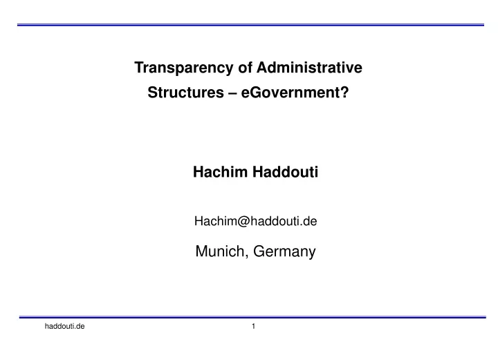 hachim haddouti hachim@haddouti de munich germany