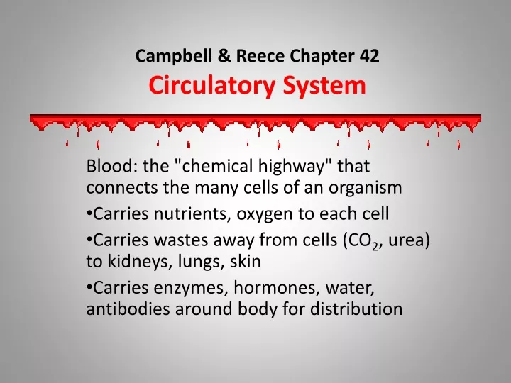 campbell reece chapter 42 circulatory system