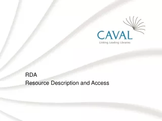 RDA Resource Description and Access