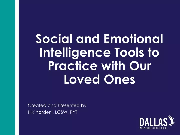 social and emotional intelligence tools to practice with our loved ones