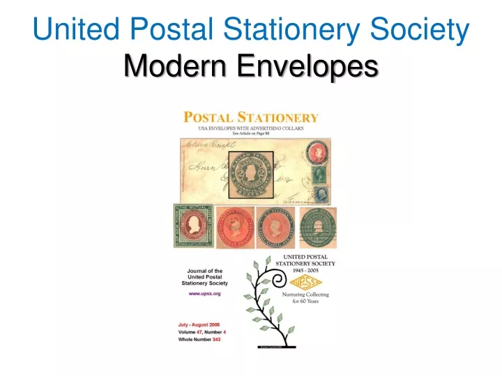 united postal stationery society modern envelopes