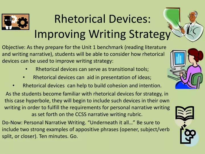 rhetorical devices improving writing strategy