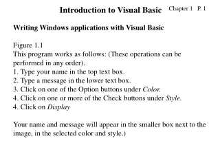Writing Windows applications with Visual Basic Figure 1.1