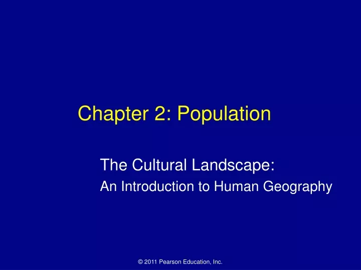 chapter 2 population