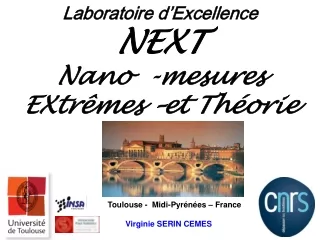 Laboratoire d’Excellence NEXT Nano  -mesures EXtrêmes –et Théorie