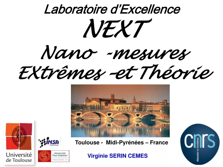 laboratoire d excellence next nano mesures extr