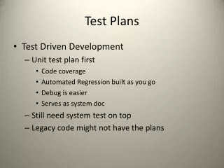 Test Plans