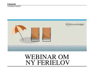 webinar om  Ny ferielov