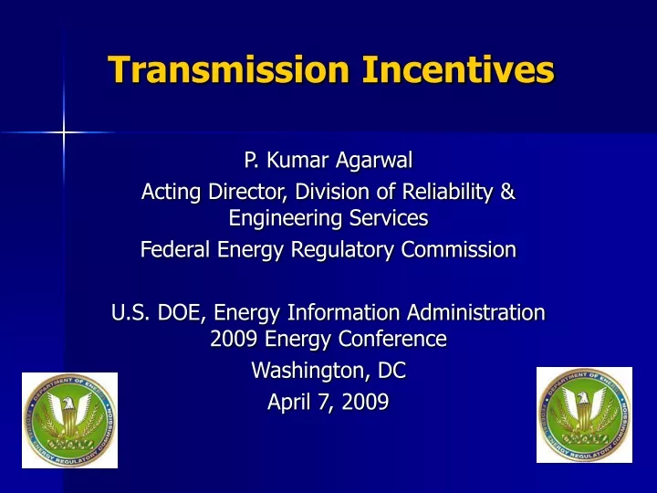 transmission incentives