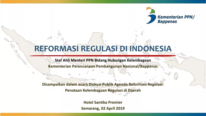 reformasi regulasi di indonesia