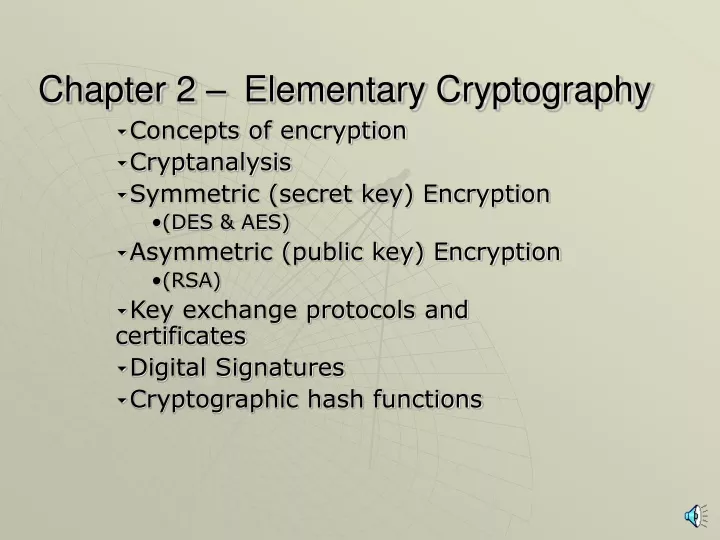 chapter 2 elementary cryptography