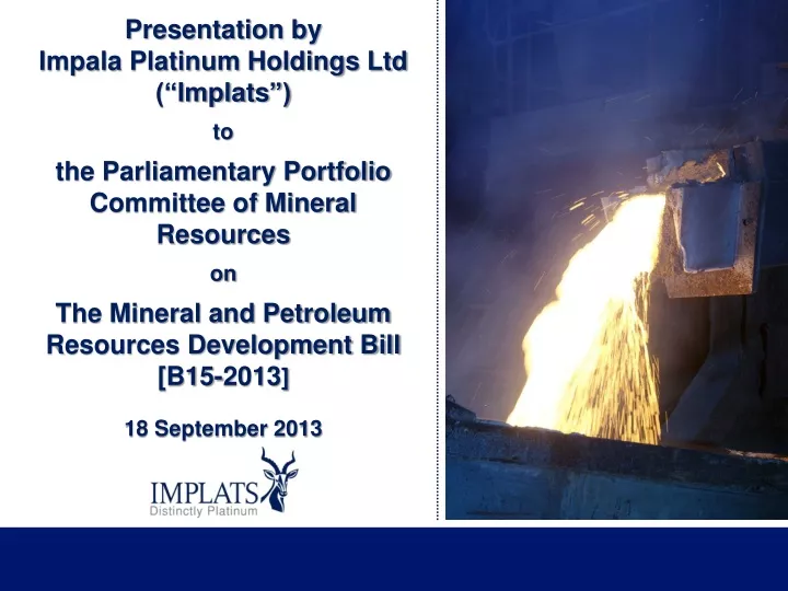 presentation by impala platinum holdings