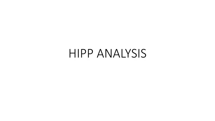 hipp analysis