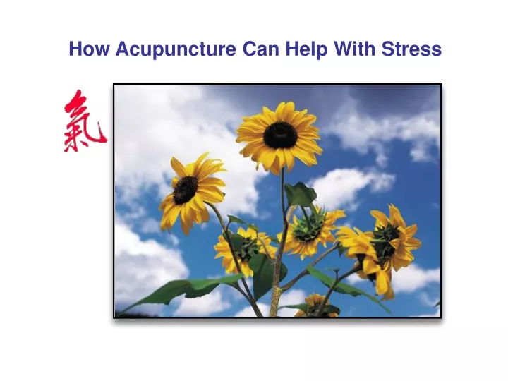 how acupuncture can help with stress