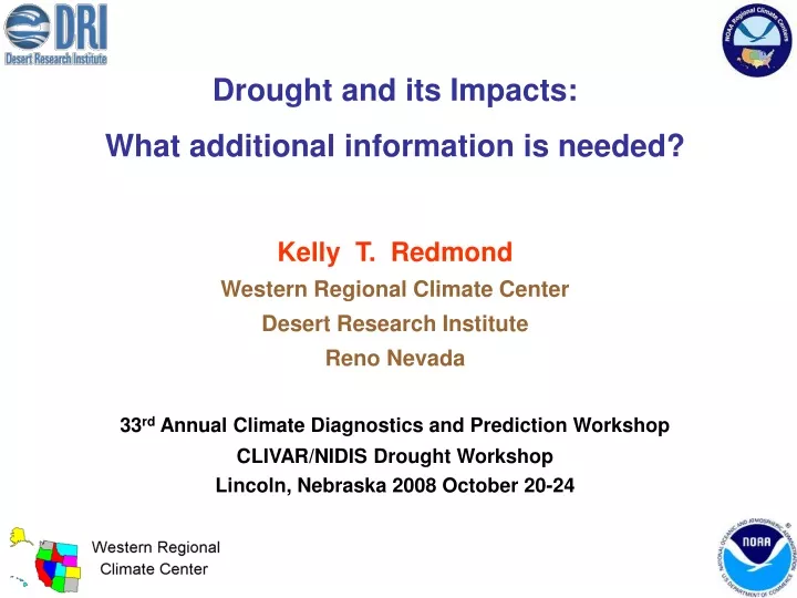 drought and its impacts what additional
