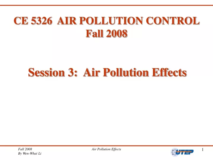ce 5326 air pollution control fall 2008