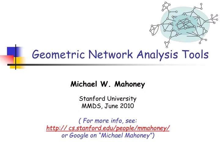 geometric network analysis tools
