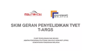 SKIM GERAN PENYELIDIKAN TVET T-ARGS