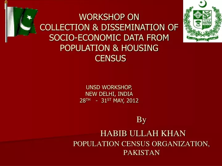 by habib ullah khan population census organization pakistan