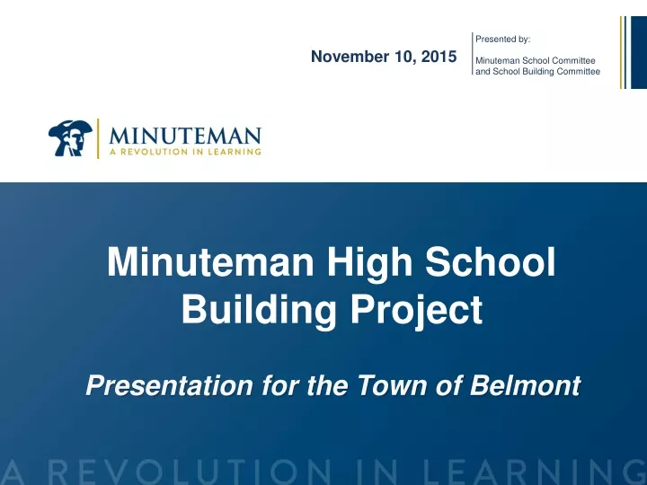 minuteman high school building project