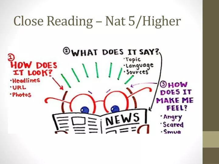 close reading nat 5 higher