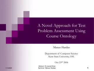 A Novel Approach for Test Problem Assessment Using Course Ontology