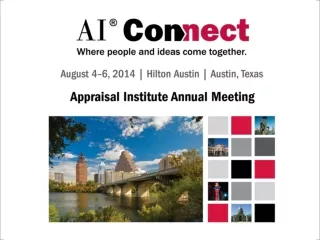 Appraisal Institute Annual Meeting Valuation for Financial Reporting