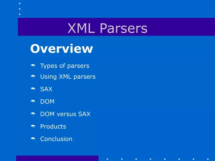 xml parsers