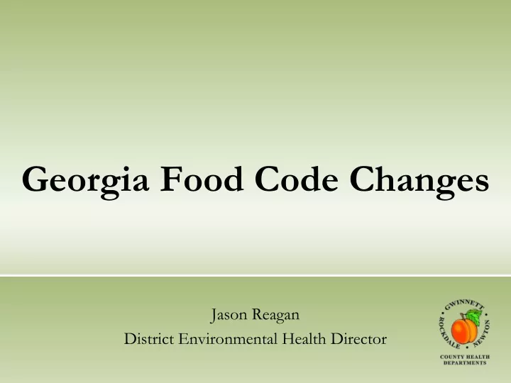 georgia food code changes
