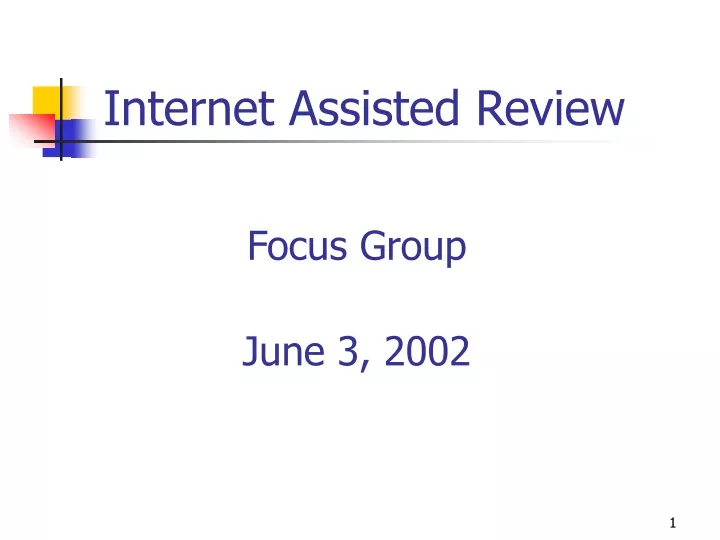 internet assisted review