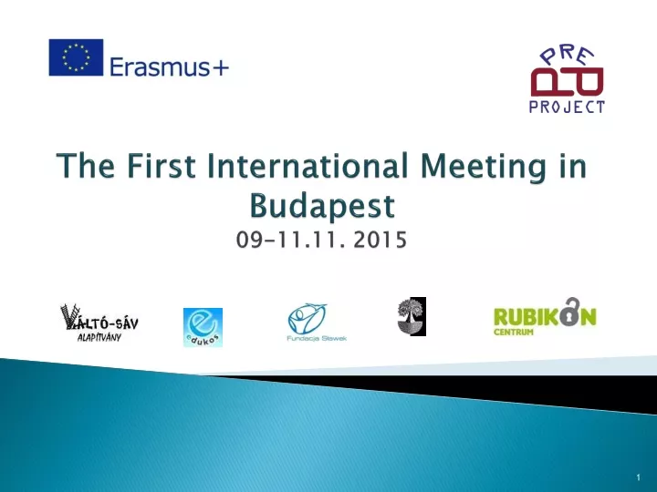 the first international meeting in budapest 09 11 11 2015