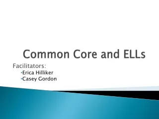 Common Core and ELLs