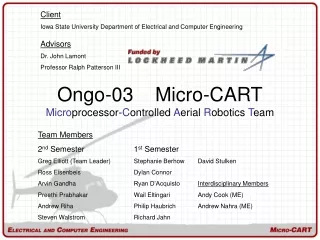 Ongo-03    Micro-CART Micro processor- C ontrolled  A erial  R obotics  T eam