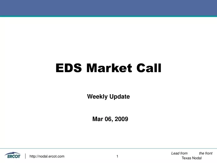 eds market call