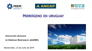 Hidrógeno en  uruguay 	Asociación uruguaya  	de Energías Renovables (AUDER)