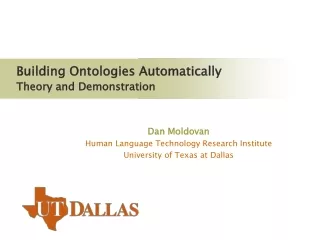 Building Ontologies Automatically Theory and Demonstration