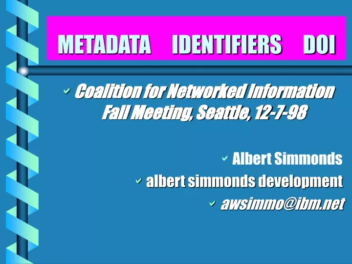metadata identifiers doi