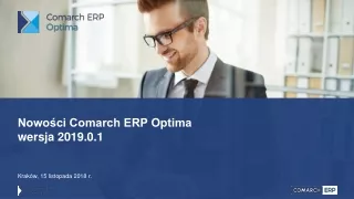 Nowości Comarch ERP Optima wersja  2019.0.1