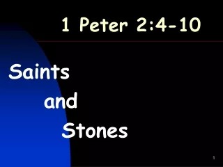 1 Peter 2:4-10