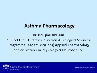 Asthma Pharmacology