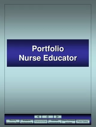 Portfolio Nurse Educator