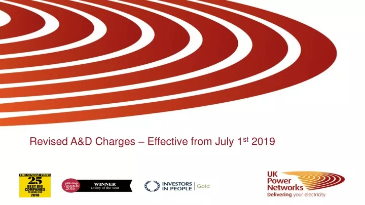 revised a d charges effective from july 1 st 2019